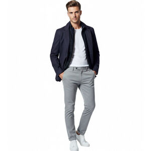 Ted Baker Cannon Cotton Field Jacket Blazer Style with Zip-In Bib Sz 4 ( US 40)